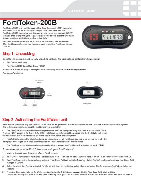 Forti Token Quick Start Guide (Apple) .